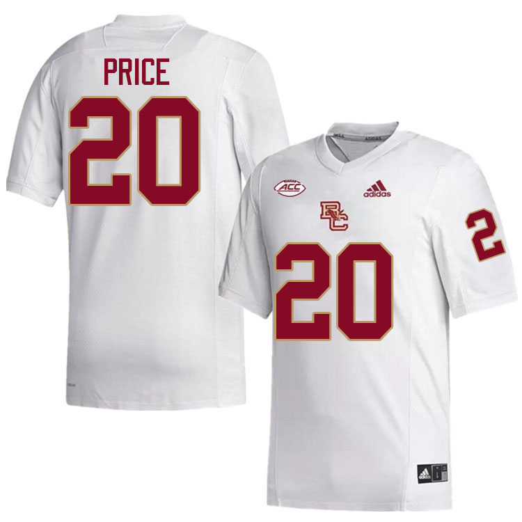 Boston College Eagles #20 KP Price College Football Jerseys Stitched-White